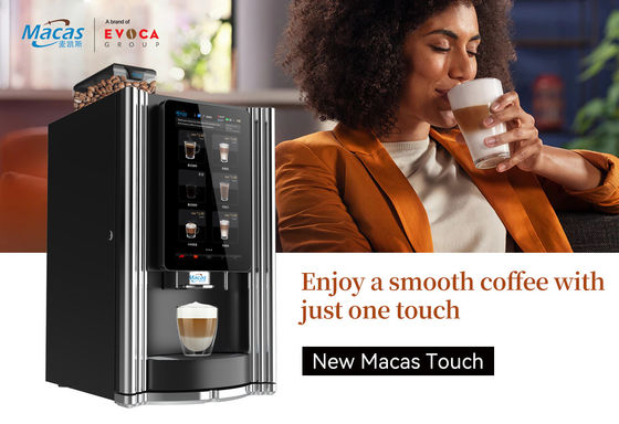 comprare MACAS 15,6 pollici touch screen automatica espresso vending machine 220V 50Hz fabbricazione online