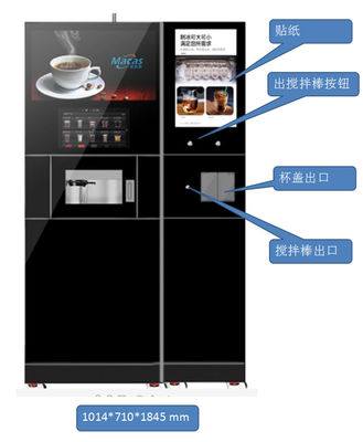 comprare Macchina per vendere caffè ghiacciato da fagioli appena macinati a tazza 220VAC fabbricazione online