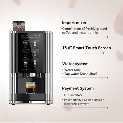 comprare 220V/50-60Hz Commerciale Fagiolo a tazza macchina da caffè con touch screen fabbricazione online
