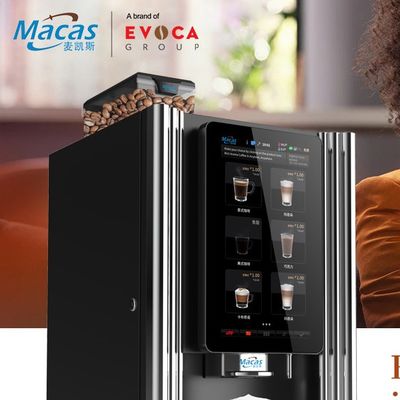 220V/50-60Hz macchina vendita di caffè commerciale con touch screen