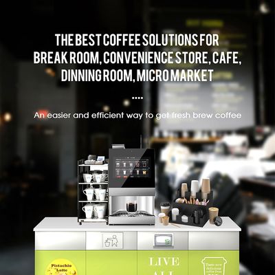 comprare WIFI 4G Macchinario venditore di caffè automatico Macchinario espresso fabbricazione online