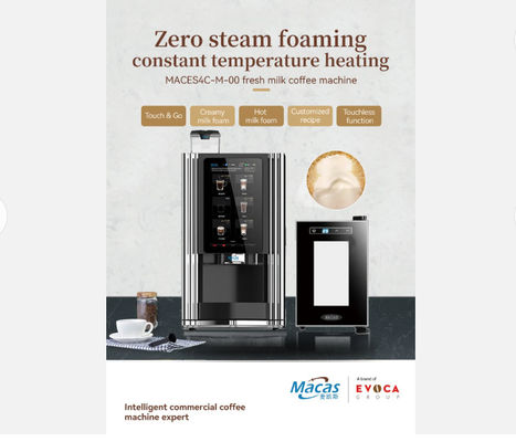 comprare Macas Automatic Commercial Bean To Cup Coffee Vending Machine con sistema di controllo avanzato fabbricazione online