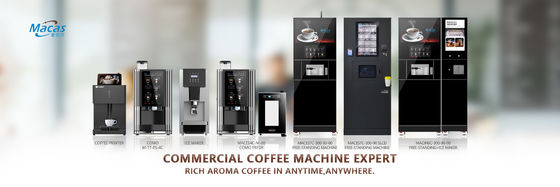 Macchinario venditore di caffè a schermo tattile commerciale con supporto IOT