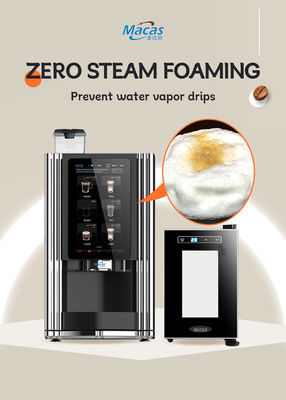 comprare Macchinario venditore di tè e caffè a schermo tattile con latte fresco fabbricazione online
