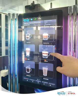 comprare 15Macchina per vendere caffè a schermo touch da 6 pollici con distribuzione automatica fabbricazione online