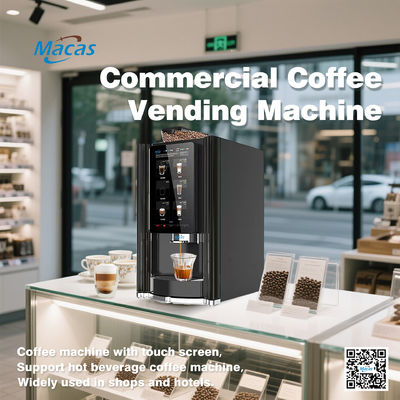 Macchina per vendere caffè da fagiolo a tazza 220V 2000W Maker espresso automatico