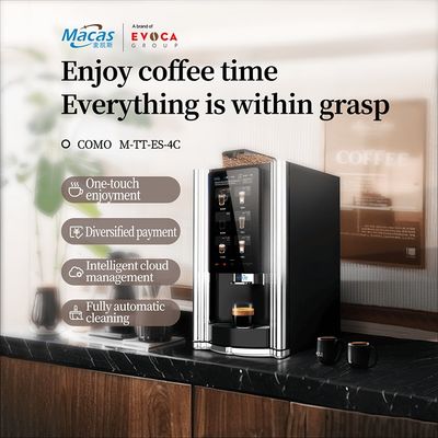 comprare Comodo distributore di caffè a schermo tattile con sistema di spuma liquido e latte in polvere opzionale caratteristiche personalizzabili fabbricazione online