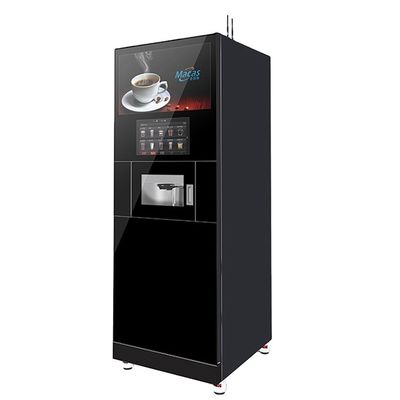 Un buon prezzo. Macchina venditrice di auto cappuccino appena macinata in piedi con raffreddatore in linea