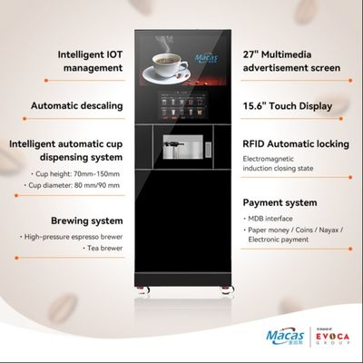 Un buon prezzo. 300 pezzi Tazza 80mm/90mm Smart Bean Coffee Vending Machine Con Grinder di Fagioli in linea