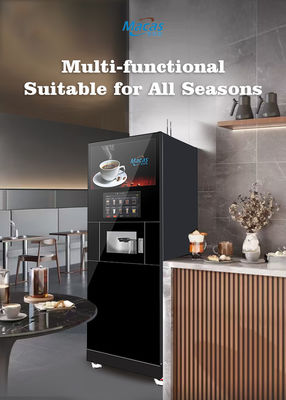 Un buon prezzo. Distributore automatico di caffè commerciale con schermo da 27 pollici 220VAC in linea