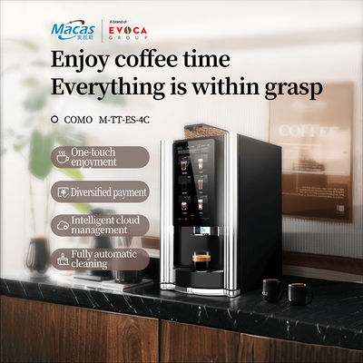 Materiale del corpo in lamiera di metallo Macchinario venditore di caffè commerciale per prestazioni durature