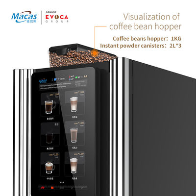 Macchina venditrice di caffè appena macinato in un negozio di alimentari