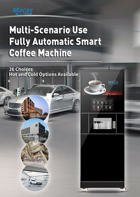 Monitoraggio e pulizia intelligenti con macchine da caffè per armadietti completamente automatici