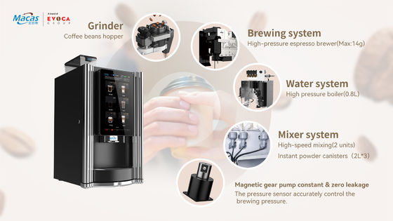 Un buon prezzo. Macchina automatica per il caffè da 220V 2000W con touch screen da 15,6 pollici in linea